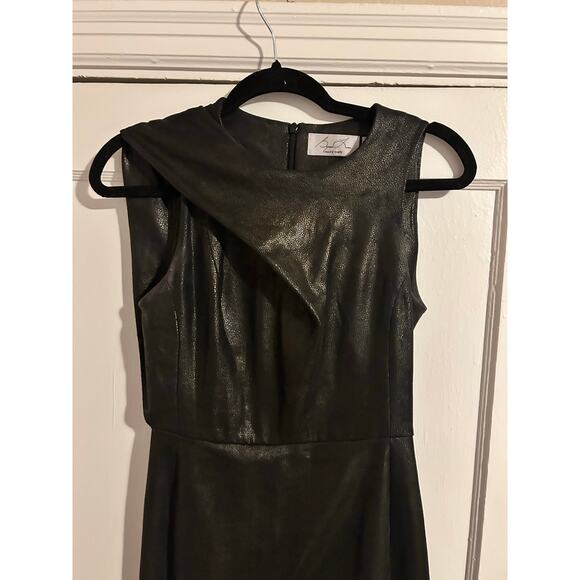 Byron Lars Beauty Mark Faux Leather Dress – Size 2 - Picture 5 of 14